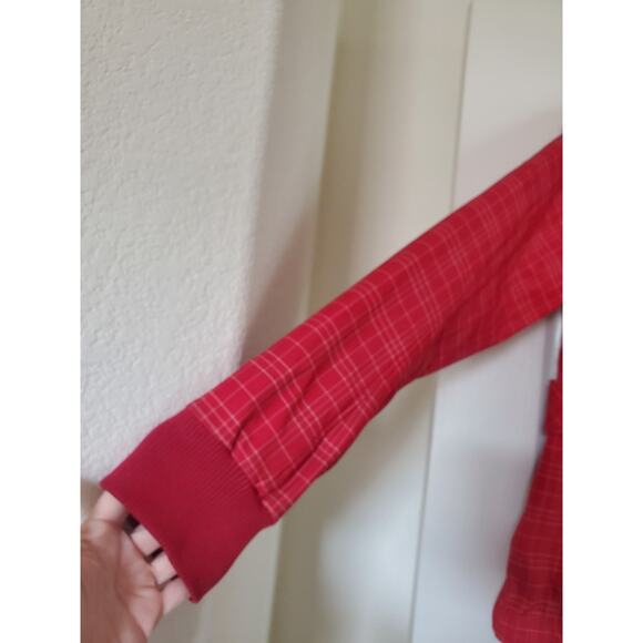 Bergans of Norway 1523 Mandal Lady Red Plaid Outdoor Belted Jacket Women's Large - Picture 6 of 16